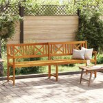 vidaXL Banc de jardin 220x56x90 cm en bois d'acacia