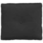 vidaXL Coussin de Dos Noir 50 x 45 cm Tissu en microfibre