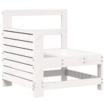 vidaXL Salon de jardin 10 Pièces blanc bois de pin massif