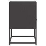 vidaXL Table de chevet noir 36x39x60 5 cm acier