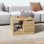 vidaXL Table basse chêne sonoma 50x50x36 cm bois d'ingénierie