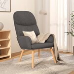 vidaXL Chaise de relaxation Gris clair Tissu