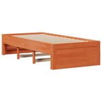 vidaXL Cadre de lit sans matelas avec tiroirs 75x190cm bois pin massif