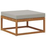vidaXL Ensemble de canapés d'extérieur 5 pc Gris Naturel et Clair