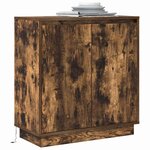 vidaXL Buffet Chêne fumé 71 x 34.5 x 75 cm Bois d'ingénierie