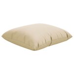 vidaXL Coussins décoratifs 4 Pièces beige 40x40 cm tissu