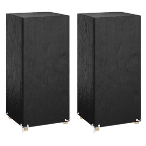 vidaXL Housses de chaise de jardin 2 Pièces 8 œillets 75x70x140 cm PE