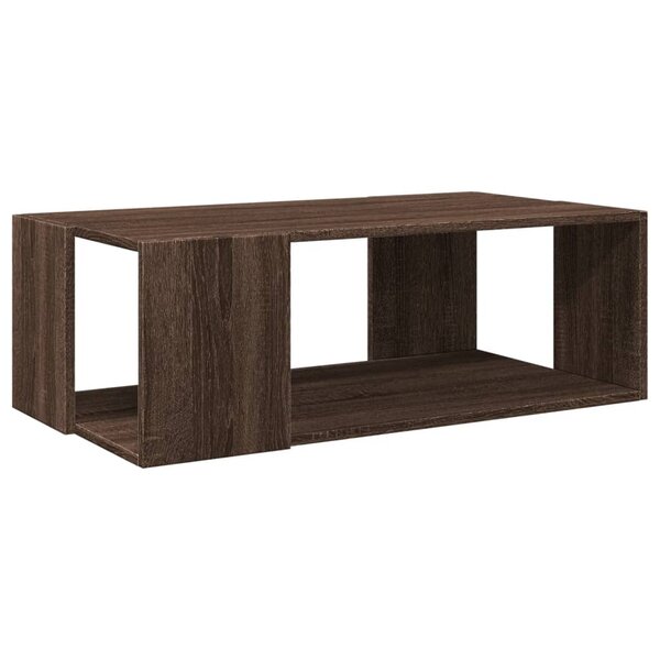 vidaXL Table basse chêne marron 89 5x48x30 cm bois d'ingénierie