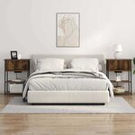 vidaXL Cabinet de chevet Chêne fumé 55 x 31 x 76 cm Bois d'ingénierie