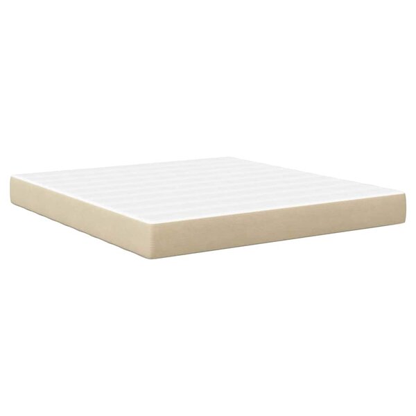 vidaXL Matelas de Lit avec matelas Vert 180 x 200 cm tissu