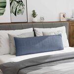 vidaXL Coussins de canapé 2 Pièces Bleu 120 x 40 cm