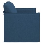 vidaXL Canapé Bleu 136 x 82 x 85 cm tissu