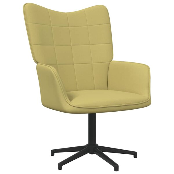 vidaXL Chaise de relaxation Vert Tissu