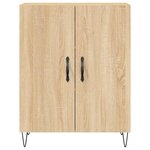 vidaXL Buffet haut Chêne sonoma 69 5x34x180 cm Bois d'ingénierie