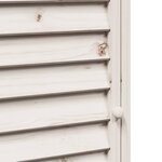 vidaXL Abri de jardin Blanc 59 x 56 x 113 5 cm Bois de Sapin Massif