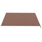 vidaXL Tissu de remplacement pour auvent Marron 4x3 5 m