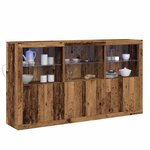 vidaXL Buffet Bois ancien 181.5 x 37 x 100 cm Bois d'ingénierie