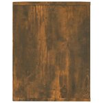 vidaXL Étagère à chaussures Chêne fumé 75x35x45 cm Bois d'ingénierie