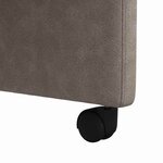 vidaXL Chaises de salle à manger 2 Pièces Gris 57 x 67 x 98 cm Faux cuir