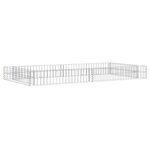 vidaXL Lit surélevé à gabion Acier galvanisé 200x100x20 cm