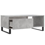 vidaXL Table basse Gris béton 90x50x36 5 cm Bois d'ingénierie