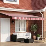 vidaXL Cadre de store manuel avec LEDs 4 5 × 3 m