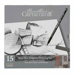 Coffret Beaux Arts Cretacolor 15 articles graphite - Silver Box