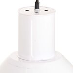 Vidaxl lampe suspendue 25 w blanc rond 17 cm e27