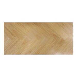 2 rallonges de table placage chêne à motif à chevrons 44 x 90 cm