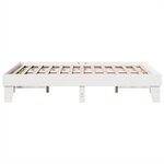 vidaXL Cadre de lit sans matelas blanc 140x190 cm bois de pin massif
