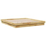 vidaXL Cadre de lit sans matelas 180x200 cm bois massif de chêne