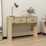 vidaXL Table console Chêne sonoma 100x39x75 cm Bois d'ingénierie