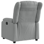 vidaXL Fauteuil inclinable en tissu gris clair