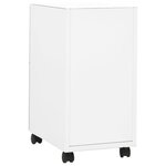 vidaXL Classeur mobile Blanc 30x45x59 cm Acier