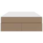 vidaXL Lit avec rangement et matelas Cappuccino 120 x 190 cm