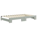 vidaXL Lit de jour avec lit gigogne gris clair 100x200 cm velours
