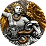 SAINT RAPHAEL Archangel 2 Once Antique Argent Monnaie 2000 Francs Cameroon 2025