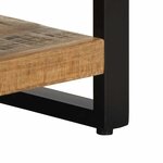 vidaXL Tables de chevet 2 Pièces bois de manguier massif brut