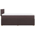 vidaXL Sommier à lattes de lit avec matelas Marron foncé 80x200 cm