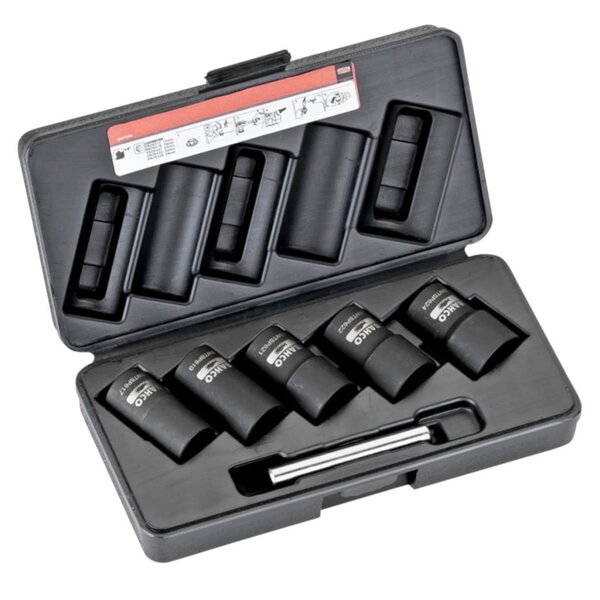 Bahco jeu de douilles de torsion 17/19/21/22/24 mm bwtsp6