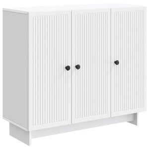 vidaXL Buffet Blanc 89 x 34 5 x 80 cm Bois d'ingénierie