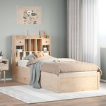 vidaXL Cadre de lit sans matelas 90x190 cm bois de pin massif