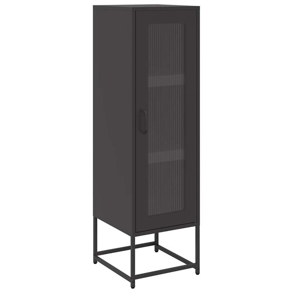vidaXL Buffet haut noir 36x39x123 cm acier laminé à froid