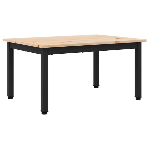vidaXL Table basse Naturel 60 x 50 x 36 cm Bois de pin massif