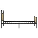 vidaXL Cadre de lit sans matelas 90x190cm chêne sonoma bois ingénierie