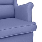 vidaXL Fauteuil bleu jean 74x84x100 cm tissu