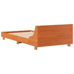 vidaXL Cadre de lit sans matelas cire marron 100x200cm bois pin massif