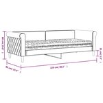 vidaXL Lit de jour avec matelas gris foncé 80x200 cm velours
