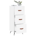vidaXL Buffet blanc 34 5x34x90 cm bois d'ingénierie