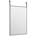 vidaXL Miroir de porte Noir 40x60 cm Verre et aluminium